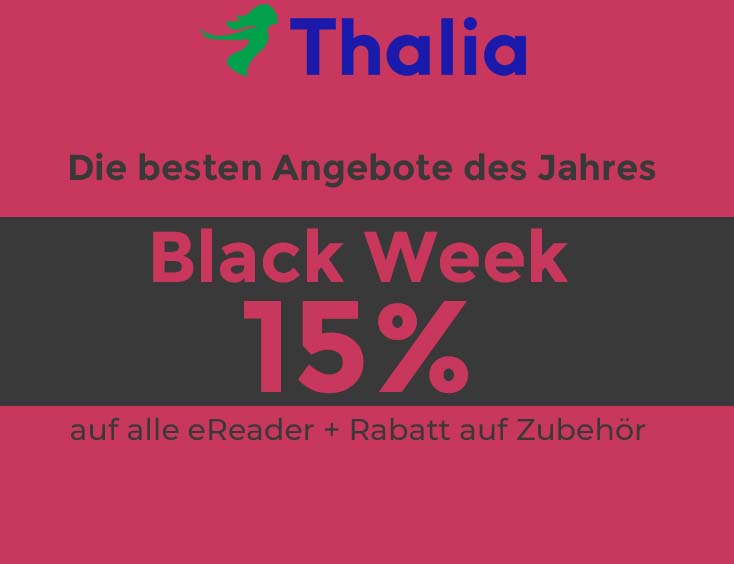 Black Week: 15% auf alle eReader + Rabatt auf Zubehör