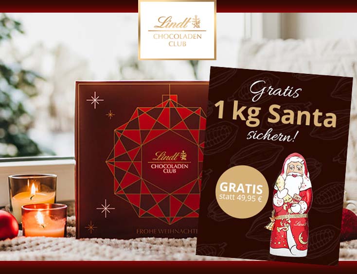 1kg Santa im Wert von 49,95 € GRATIS + 5 € Rabatt
