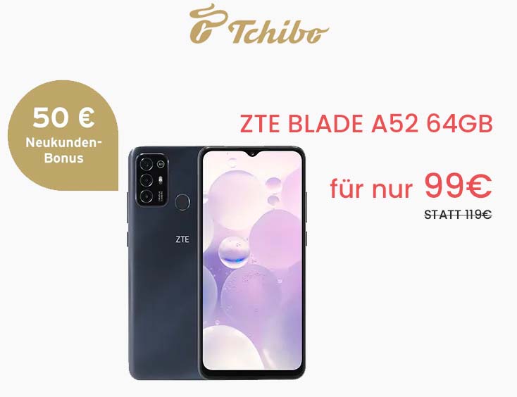 ZTE Blade A52 64GB für 99€