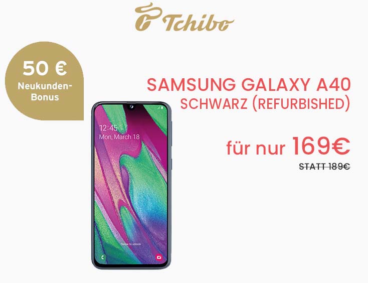 Samsung Galaxy A40 für 169€