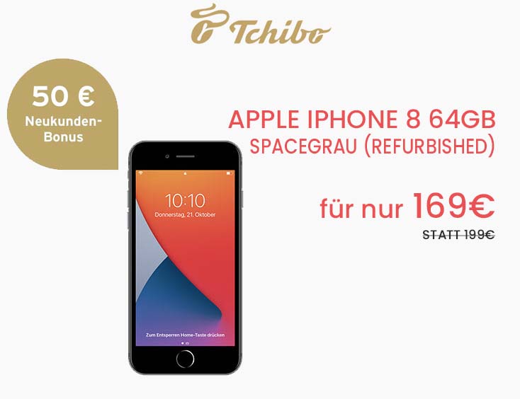 Apple iPhone 8 64GB für 169€