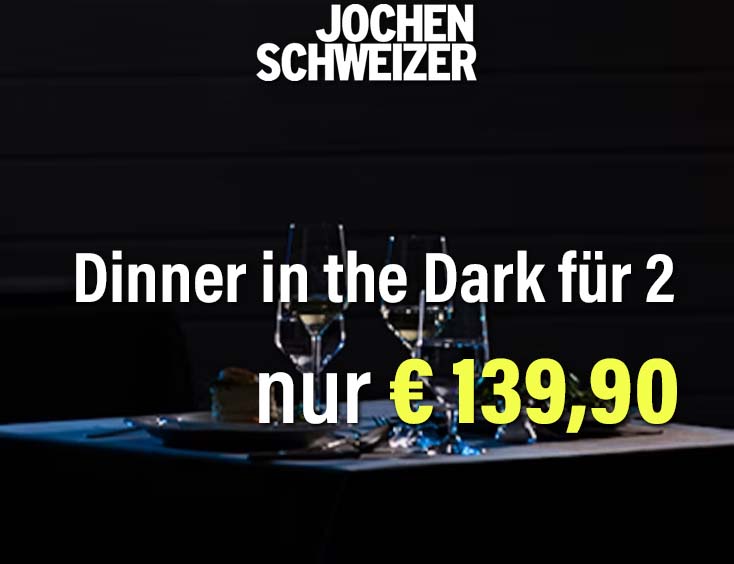 Dinner in the Dark für 2 nur 139,90 €