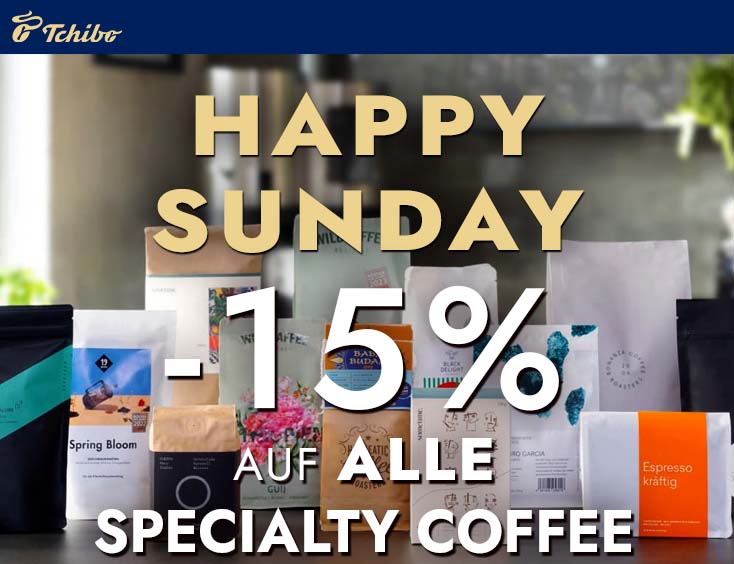 15% auf alle Specialty Coffee