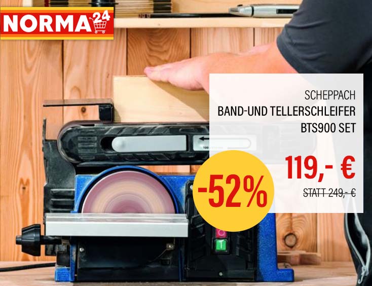Best Price! Scheppach Band-und Tellerschleifer BTS900 Set