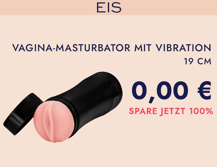 -84% | Vagina-Masturbator mit Vibration, 19 cm