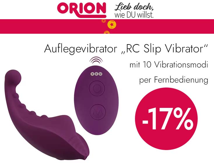 Auflegevibrator „RC Slip Vibrator“ mit 10 Vibrationsmodi per Fernbedienung