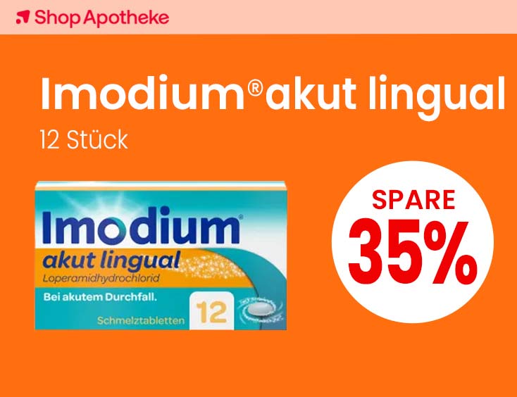 -35% Rabatt Imodium® akut lingual 12 Stück