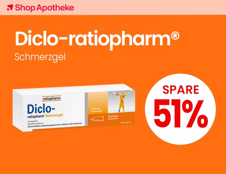 -51% | Diclo-ratiopharm® Schmerzgel 150 g