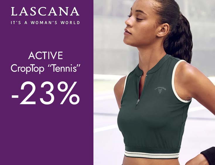 -23% | LASCANA ACTIVE Crop-Top "Tennis"