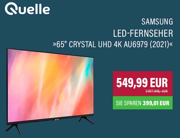 Samsung LED-Fernseher »65" Crystal UHD 4K AU6979