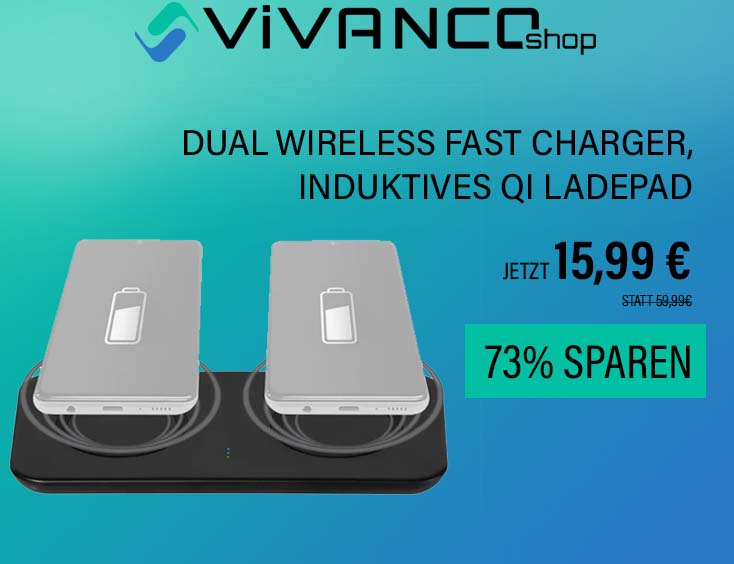 Dual Wireless fast Charger 2x 10W