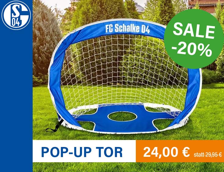 Schalke 04 Pop-Up Tor | 20% Rabatt
