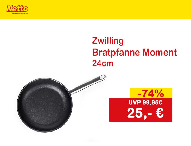 -74% | Zwilling Bratpfanne Moment 24cm | TOP