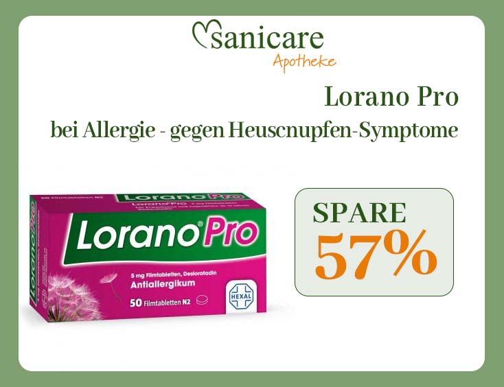 Lorano Pro bei Allergie – Gegen Heuschnupfen-Symptome