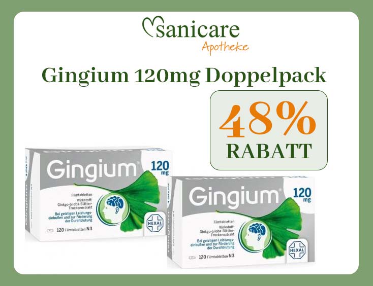 Gingium 120mg Doppelpack | 48% SPAREN