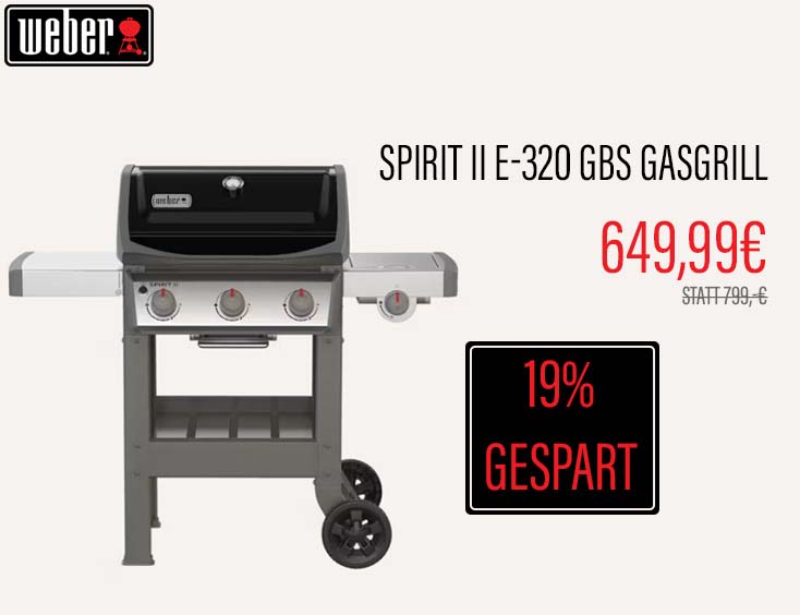-19% | Weber Spirit II E-320 GBS Gasgrill