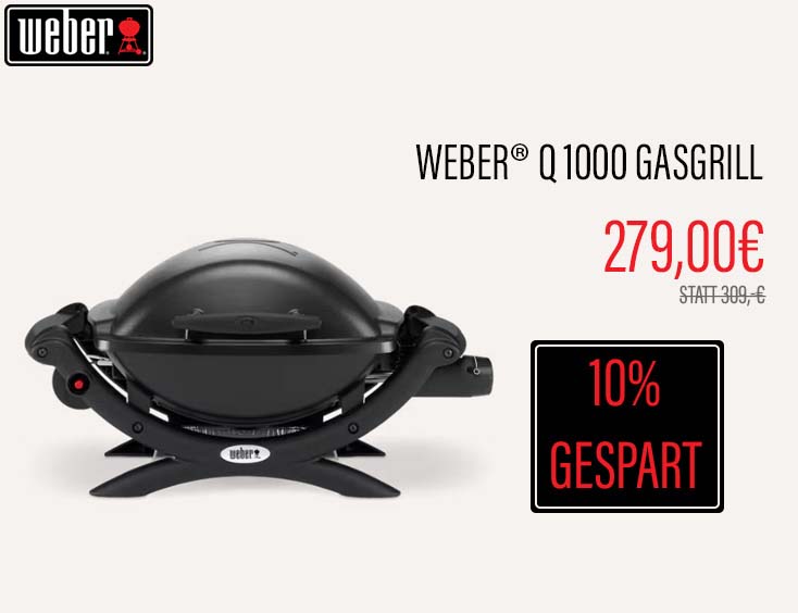 -10% | Weber® Q 1000 Gasgrill