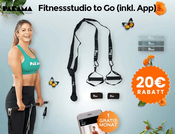 20€ Rabatt | Fitnessstudio to Go (inkl. App)
