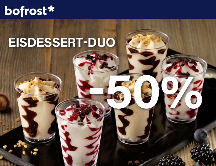 -50% | Eisdessert-Duo