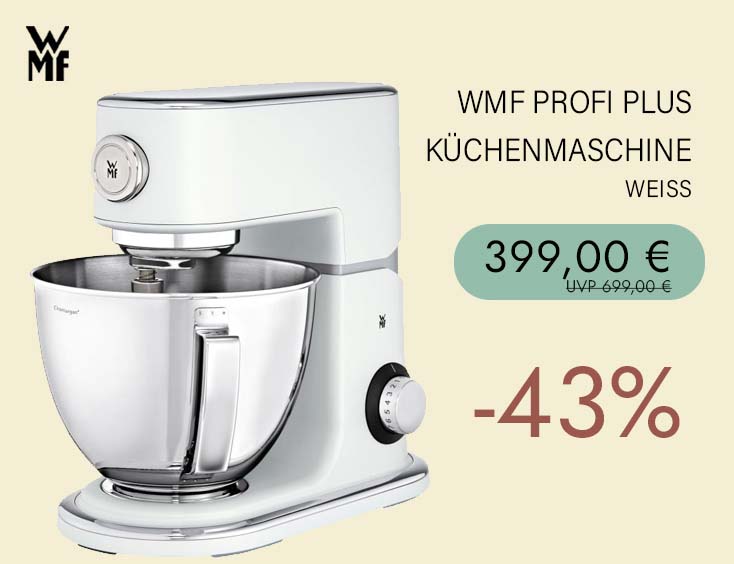 -43% | WMF Profi Plus Küchenmaschine, Weiß