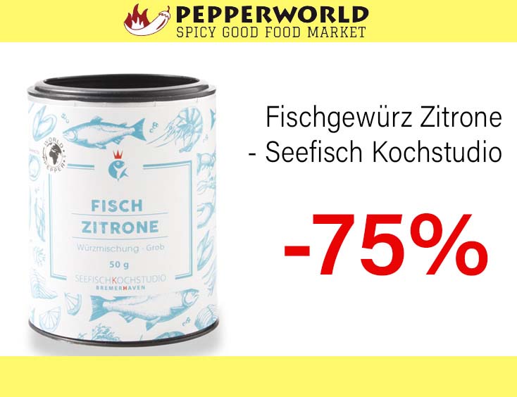 -75% | Fischgewürz Zitrone - Seefisch Kochstudio
