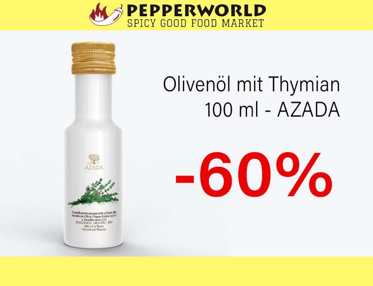 -60% | Olivenöl mit Thymian 100 ml - AZADA