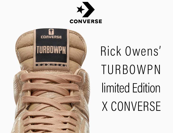 Rick Owens’ TURBOWPN limited Edition X CONVERSE