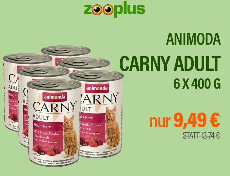 SPAR-Angebot | animonda Carny Adult 6 x 400 g für Katzen