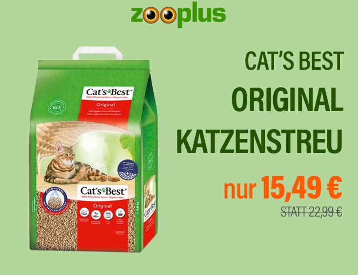 RABATT | Cat's Best Original Katzenstreu
