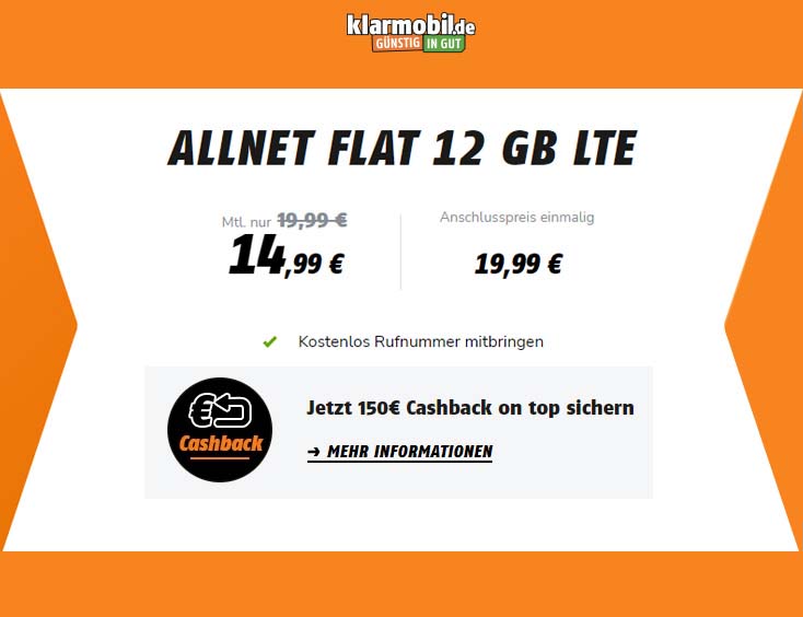 AKTION | Allnet Flat 12 GB LTE
