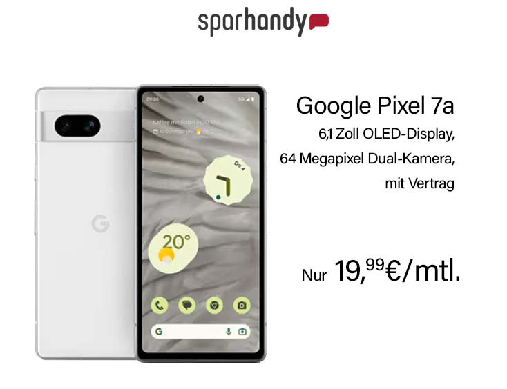 Einmalig €9,95 | Google Pixel 7a