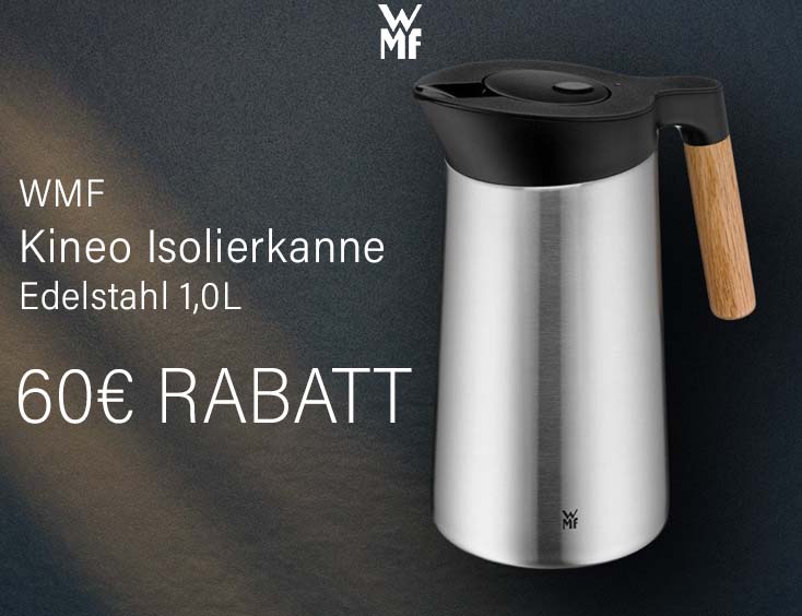 60€ RABATT | WMF Kineo Isolierkanne Edelstahl 1,0L