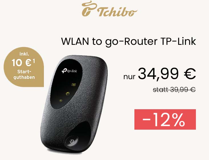 -12% | WLAN to go-Router TP-Link für 34,99€