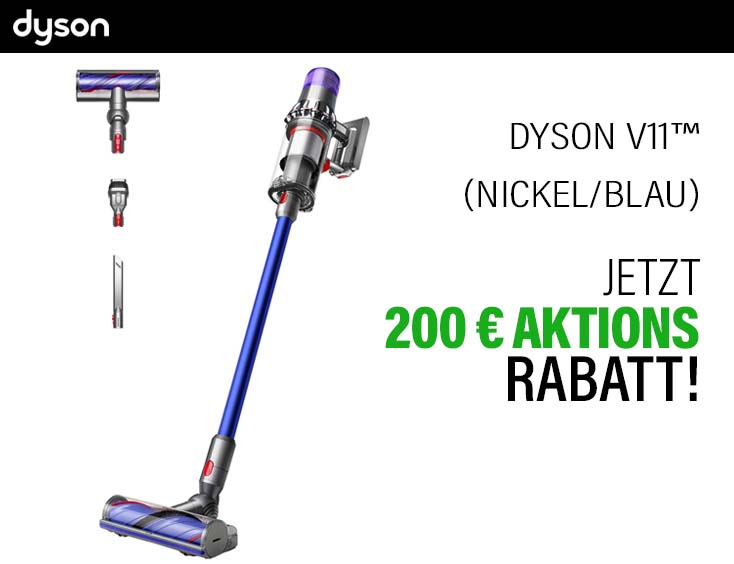 200€ | Dyson V11™ (Nickel/Blau)