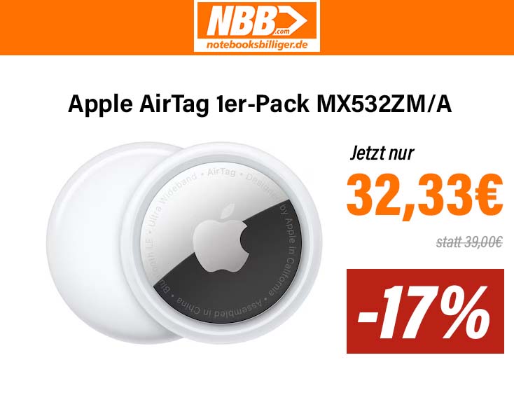 -35% | Apple AirTag 1er-Pack MX532ZM/A