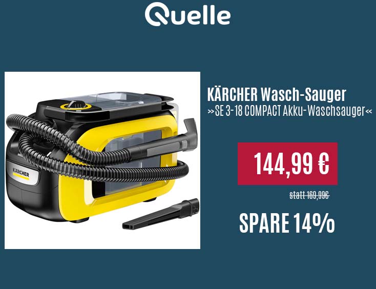 -14% KÄRCHER Wasch-Sauger »SE 3-18 COMPACT Akku-Waschsauger«