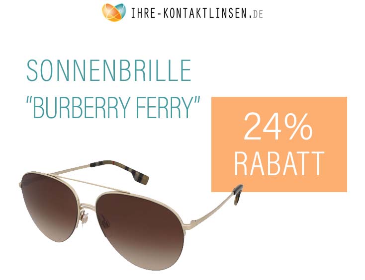 24% Rabatt | Sonnenbrille Burberry Ferry (BE3113 132513)