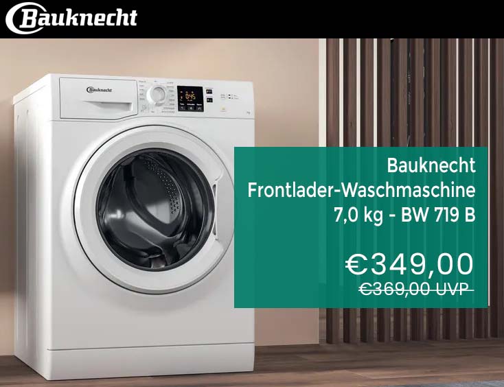 -5% | Bauknecht Frontlader-Waschmaschine: 7,0 kg - BW 719 B