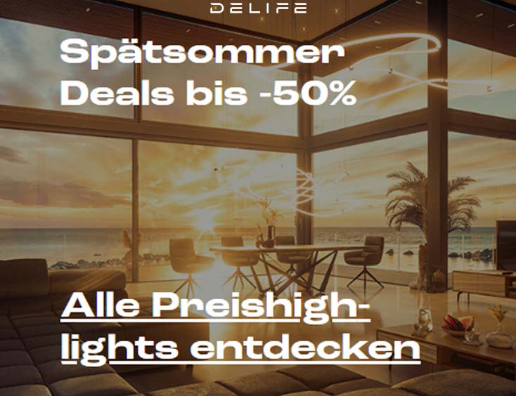 Spätsommer Deals bis 50 %