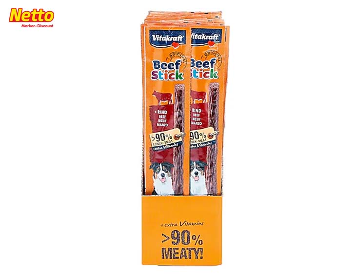 Vitakraft Hundefutter Beef Stick Rind 12 g, 50er Pack