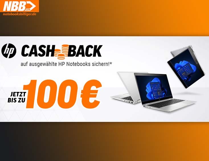 HP Cashback - Bis zu 100 € sichern