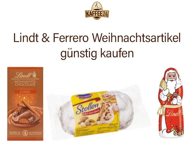 Lindt & Ferrero Weihnachtsartikel günstig kaufen