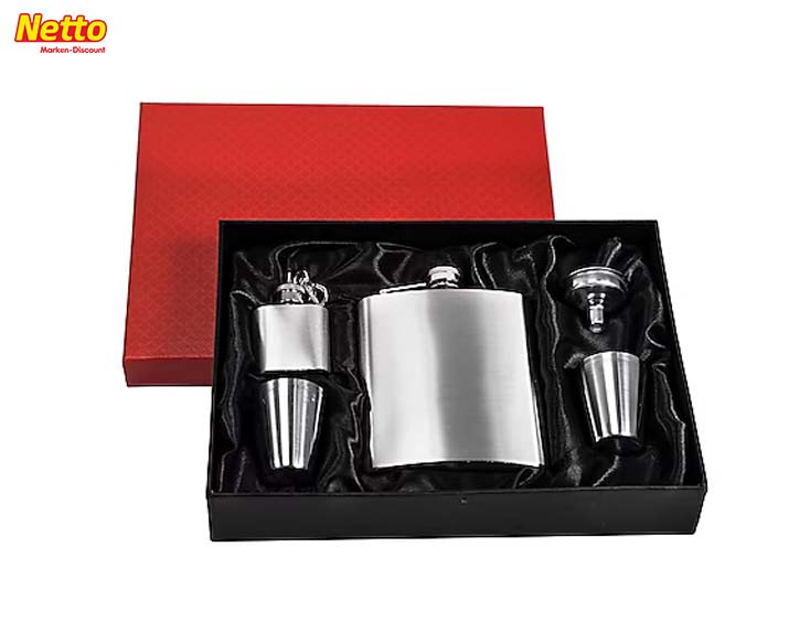 Flachmann-Set Geschenkbox