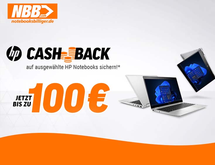 HP Cashback - Bis zu 100 €