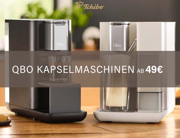 Tchibo Qbo Kapselmaschinen ab 49€