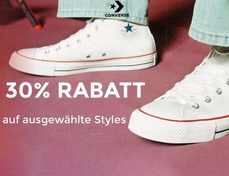 30 % Rabatt bei CONVERSE