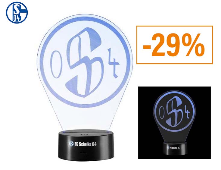 -29% | Schalke 04 LED-Licht Retro-Logo