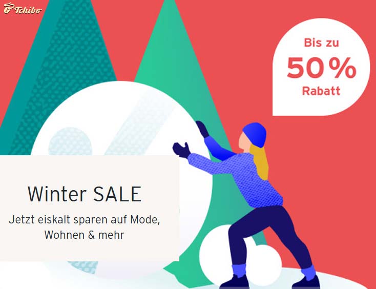 Bis zu 50% Rabatt bei Tchibo