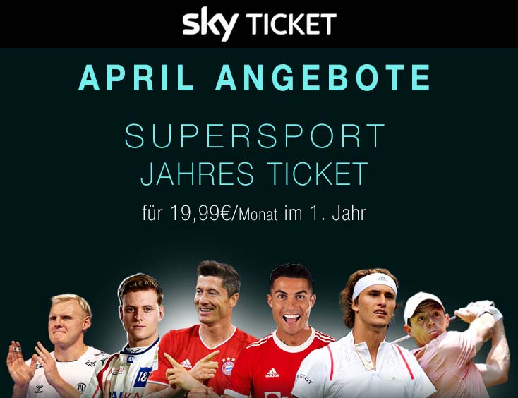 -33% SPAREN |  Sky Supersport Jahres Ticket