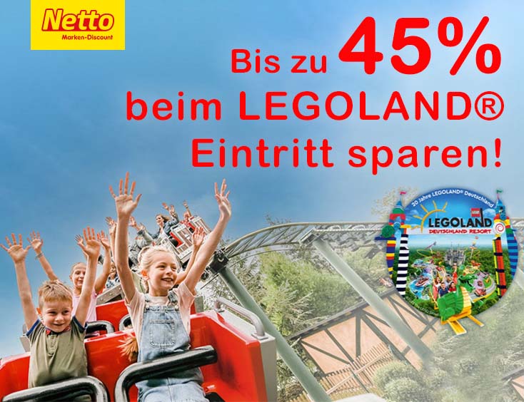 Bis zu 45% beim LEGOLAND® Eintritt sparen!